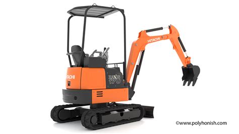 Hitachi ZAXIS 17U - Polygonish - 3D Model Store