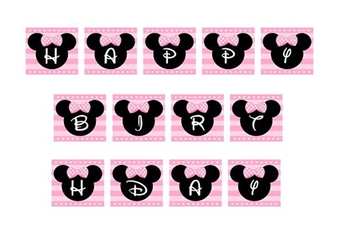 4 Best Images of Minnie Mouse Birthday Banner Printable - Free ...