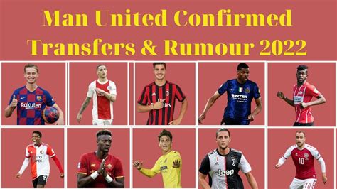 Man United Confirmed Transfers and Rumours Summer 2022 | Transfer ...