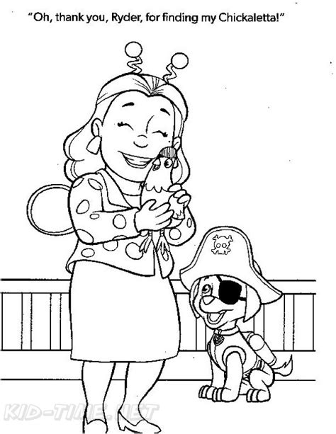 PAW Patrol Chicken Chickaletta Coloring Pages Get Coloring Pages ...