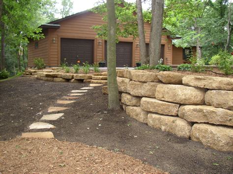 Retaining Walls Modular Block Natural Stone and Boulders Fast Stone ...