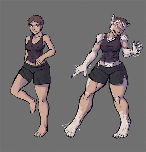 Female Werewolf Transformation Comics