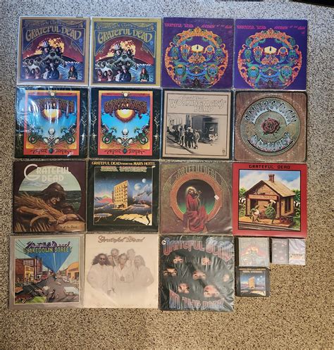 All Grateful Dead studio albums on a physical format!! Mix variations ...