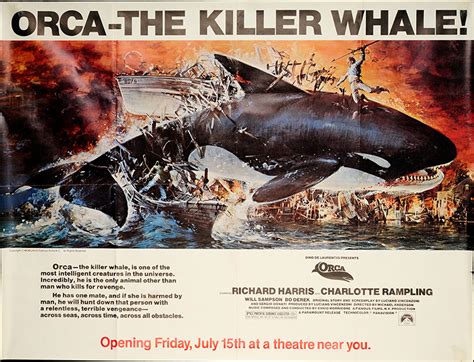 Orca 1977 Original Movie Poster Adventure Horror