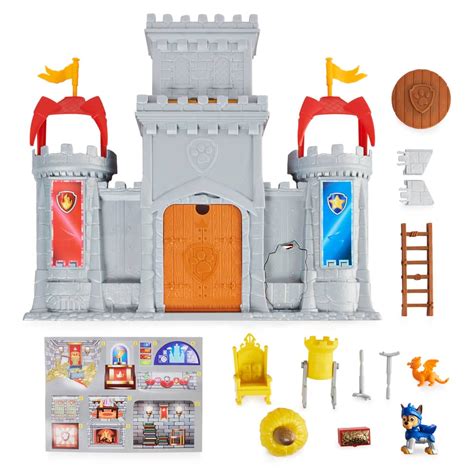 PAW Patrol Rescue Knights Castle HQ Transforming 11-Piece Playset with ...