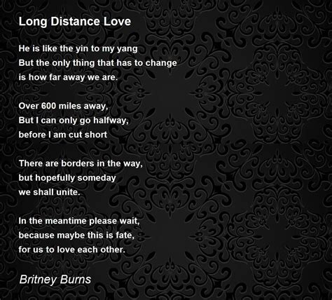 Long Distance Relationship Poems For Your Boyfriend