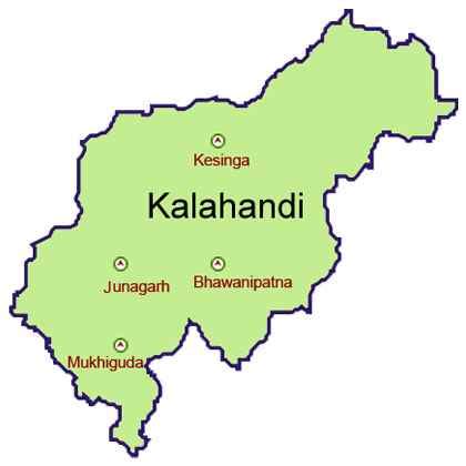 Geography of Kalahandi, Topography and Climate of Kalahandi