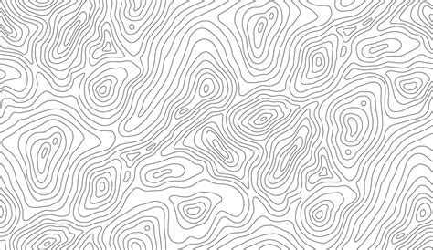 Seamless Vector Topographic Map Background White On Dark, Cross ...