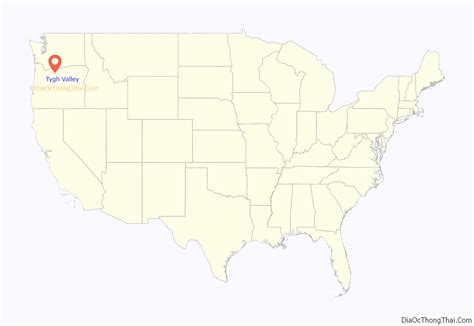 Map of Tygh Valley CDP