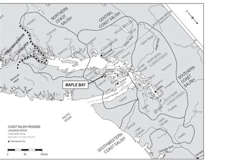 Coast Salish Tribe Map