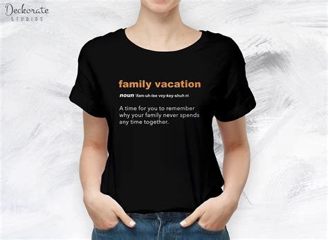 Funny family vacation t shirt humorous definition tee | Etsy | Family ...