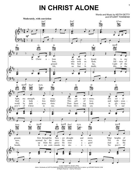 In Christ Alone | Sheet Music Direct