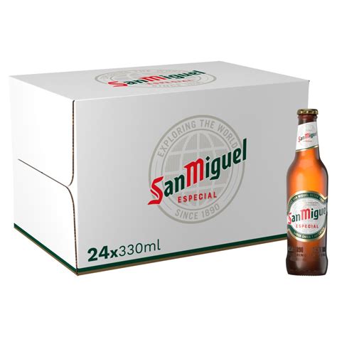 San Miguel Premium Lager Beer 24 x 330ml Bottles | BB Foodservice