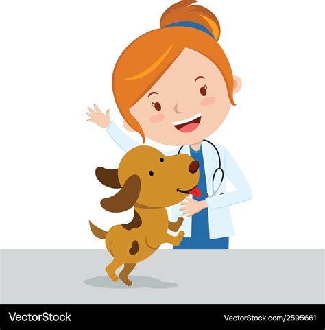 Cartoon veterinarian Royalty Free Vector Image