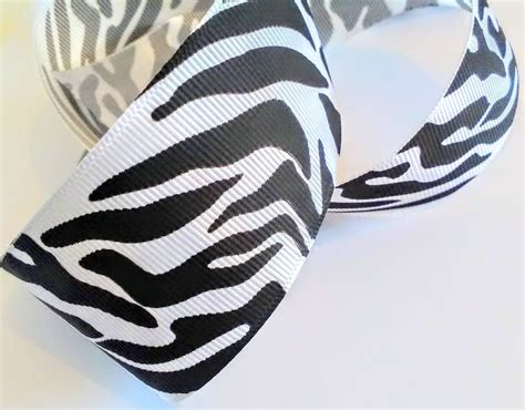 Zebra Printed 38mm wide ribbon cake making ribbon hair bow | Etsy