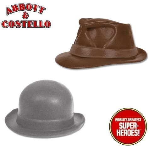 3D Printed Accy: Abbott & Costello TV Show Hat Kit for 8” Action Figur ...