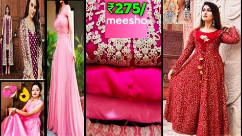 MEESHO HAUL | MEESHO DRESSES/KURTI/GOWN/ANARKALI KURTI/SAREE ...