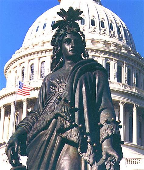 Statue of Freedom atop U S Capitol Dome