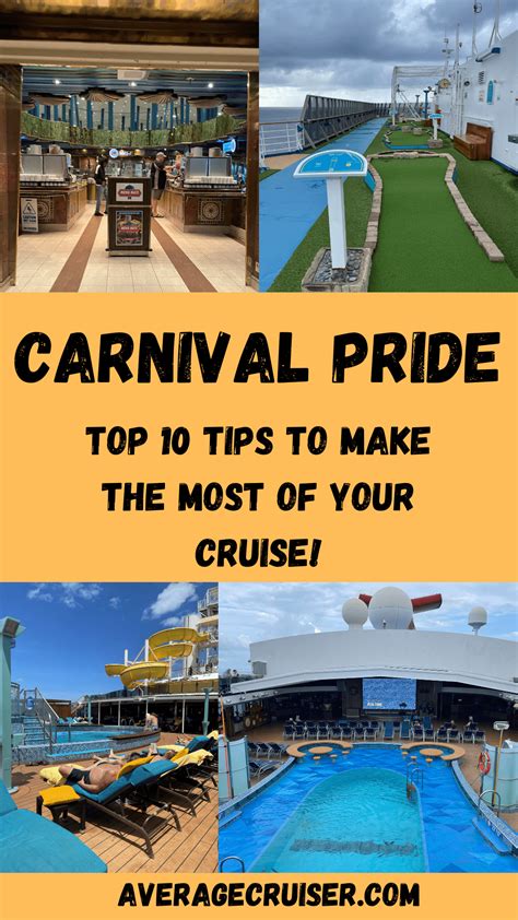 Top 10 Carnival Pride Tips - Average Cruiser