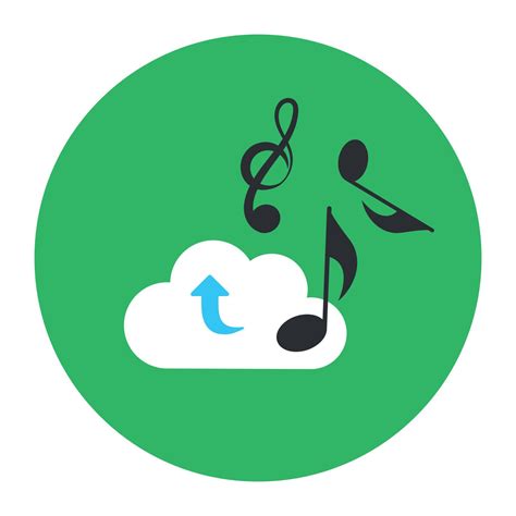 Cloud music in editable flat rounded style 6748149 Vector Art at Vecteezy