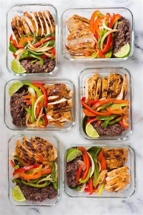 Healthy Chicken Fajitas Meal Prep. These 25 Low-Calorie Meal Prep Ideas ...