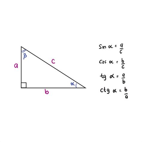 Basic Trigonometric The Formula For Calculating Sine A, Cosine A ...