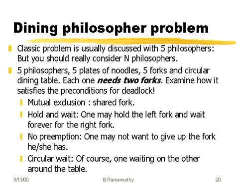 Dining philosopher problem