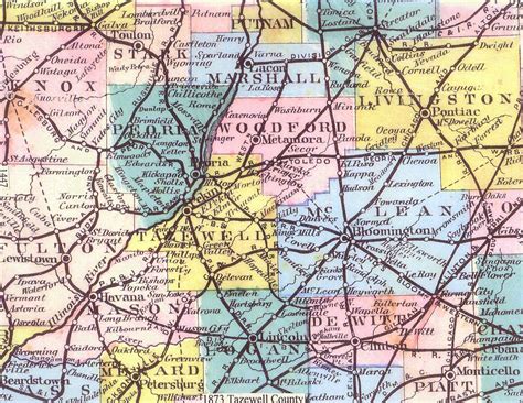 1873 Tazewell County Map 2 – Tazewell County Genealogical & Historical ...