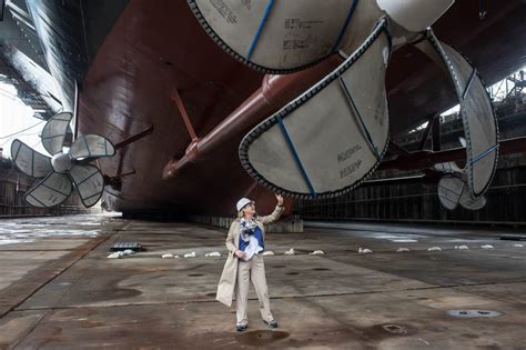 Ship Photos of The Day - Gerald R. Ford Aircraft Carrier Dry Dock Flooded