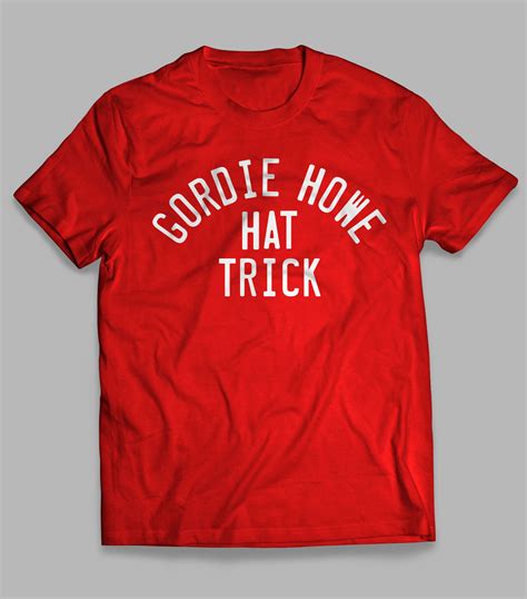 GORDIE HOWE HAT TRICK T-SHIRT | MichiganTees.com