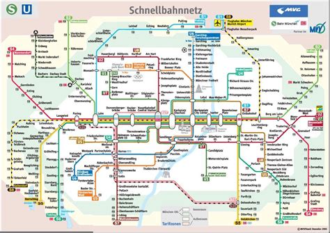 Free Printable Maps: Munich Metro Map