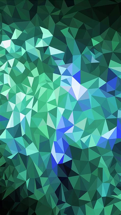 Abstract green blue, Cool, DimDom, Geometric, Graphic, Low Poly, Poly ...