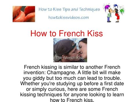 How To French Kiss