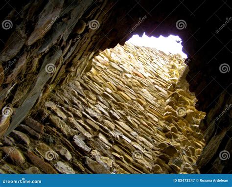 Cetatea Neamtului Rocks Fort Fortress Moldova Stock Image - Image of ...