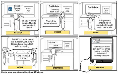 Customer Acquisition Storyboard- AIDA(OR) Example