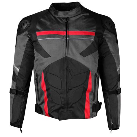 AirTrek Men Mesh Motorcycle Touring Waterproof Rain Armor Biker Jacket ...