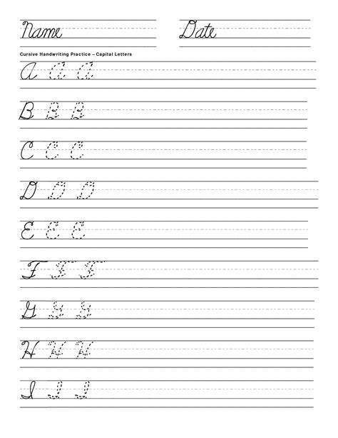 6 Best Images of Cursive Writing Practice Printable Worksheets - Free ...