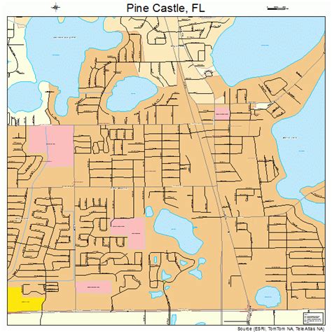 Pine Castle Florida Street Map 1256500