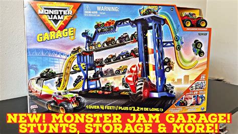 NEW! MONSTER JAM GARAGE | STUNTS, STORAGE & MORE | 2022 | EXCLUSIVE ...