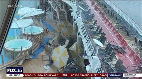 Royal Caribbean cruise ship passengers scramble as freak storm tosses ...