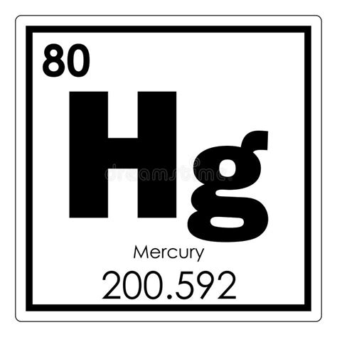 Mercury chemical element stock illustration. Illustration of chemistry ...