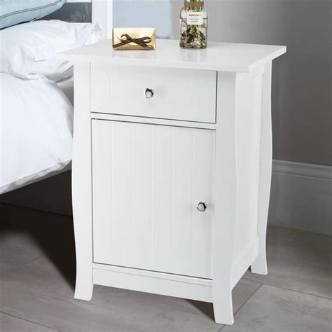 Ktaxon White Nightstand Bedside Table Wooden Accent End Table with ...