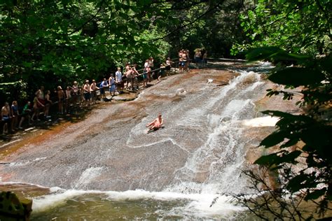 Experience The Awesome Natural Sliding Rock Waterfall in North Carolina ...