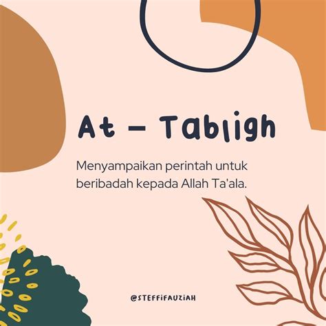 Mengenal Sifat-Sifat Wajib Rasul, Sudah Tahu? — steffifauziah's blog