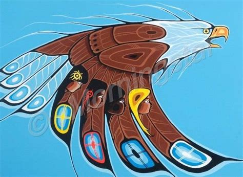 Awesome eagle art! | Native american paintings, Native american art ...