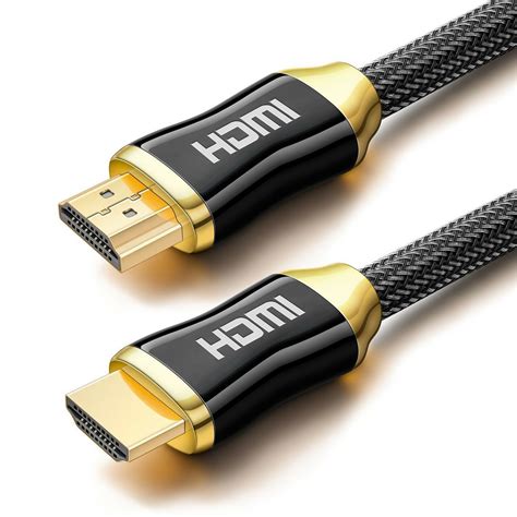 5m HDMI 4K Cable Gold Plated V2.0 Nylon Braided Long Lead 2160p 3D HDTV ...