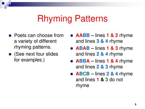 What Is Aabb Rhyme Scheme