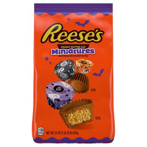 Reese's Miniatures Milk Chocolate Peanut Butter Halloween Cups - Shop ...