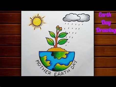 World Earth Day Drawing || Save Earth Poster Making || Mother Earth Day ...