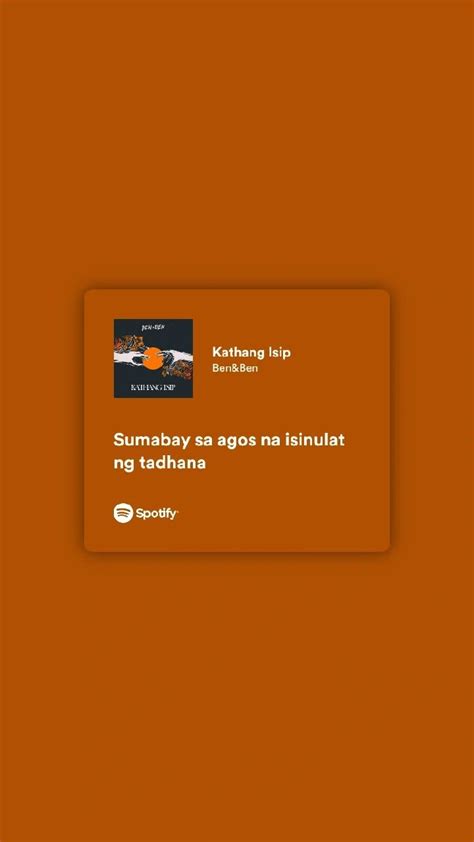 ben&ben // kathang isip (lyrics) | Just lyrics, Ben lyrics, Ben & ben